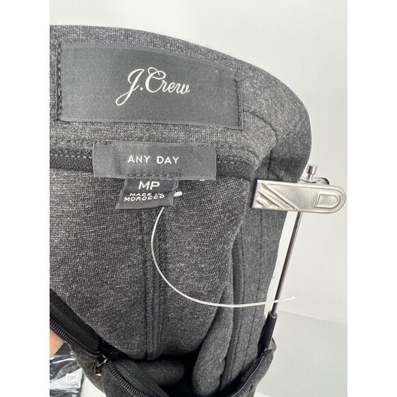 J. Crew Pants Women's Any Day in Eco Ponte Heather Charcoal Medium Petite - Picture 3 of 6